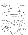 Shamrock Coloring Pages, Pictures and Printables